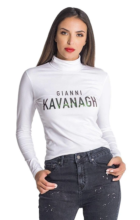 Camiseta Gianni Kavanagh Cuello Alto Mystic Blanco
