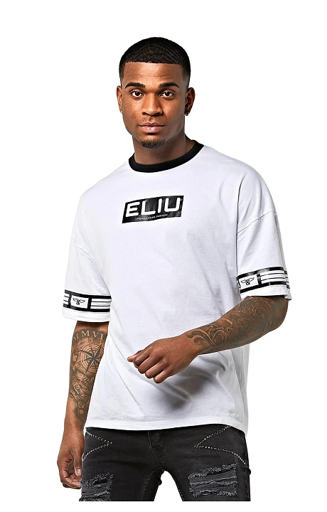 Camiseta Eliu Urban Casual Fashion Blanco