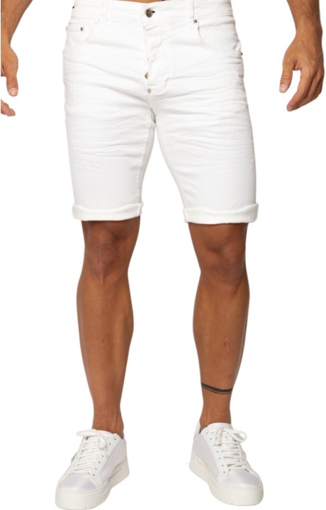 Jeans Uniplay Denim Short White