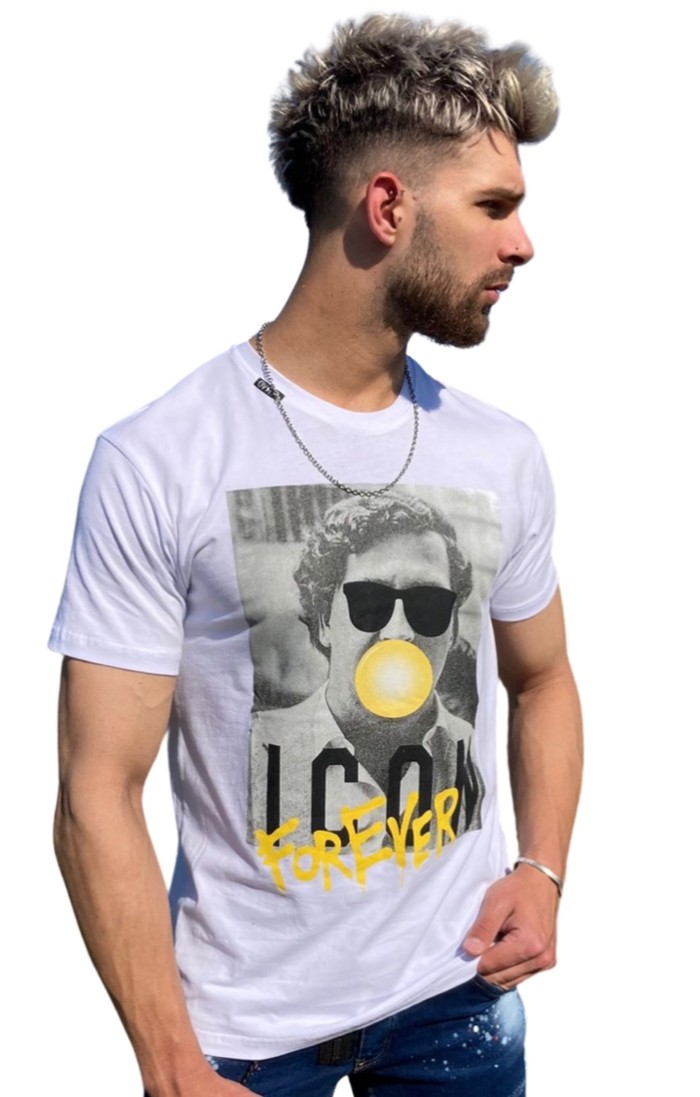Overdose T-shirt OVDS Pablo Escobar Blanco