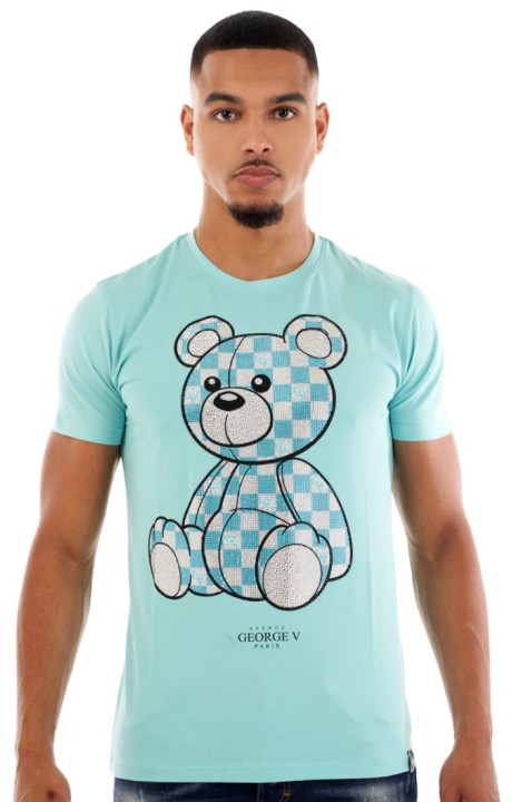 T-shirt George V Paris Gv Blue Square Bear