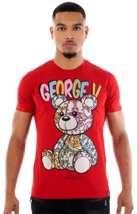 T-shirt George V Paris Wetalgic bear Street Red