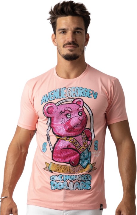 T-shirt George V Paris Salmone dell'orso LV