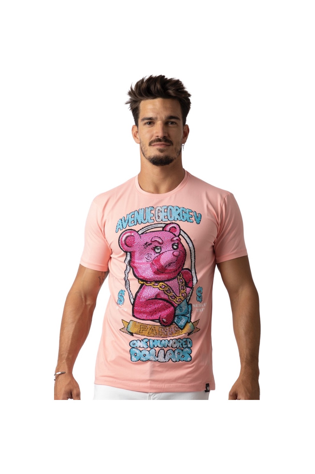 T-shirt George V Paris Bear LV Salmon