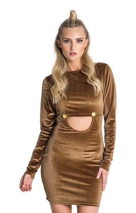Dress Gianni Kavanagh Brividi Gold cutter