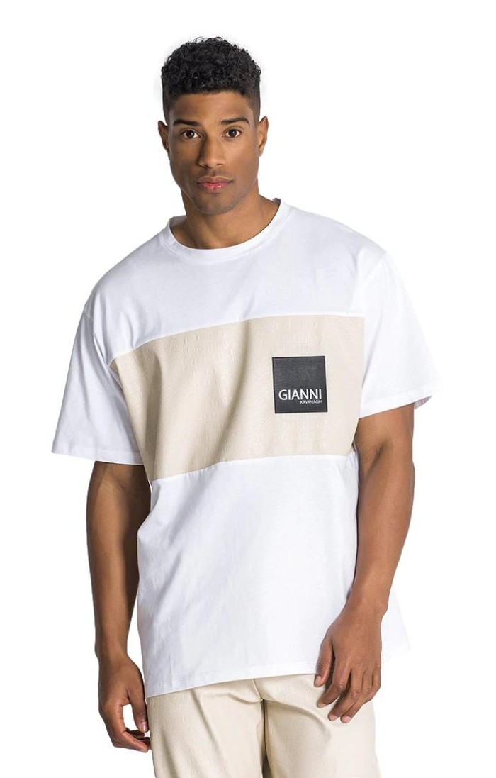 T-shirt Gianni Kavanagh Bronx blanc surdimensionné