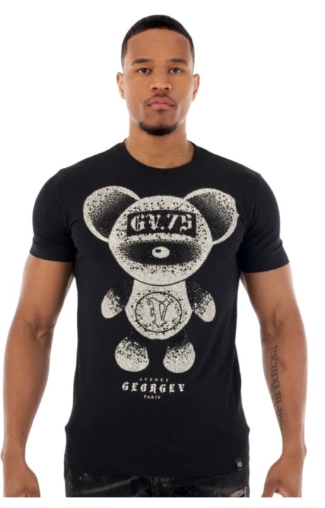 T-Shirt George V Paris rotem mit Adler Stein