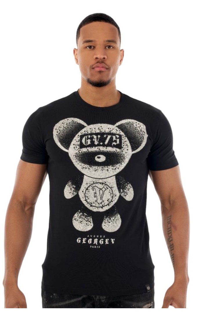 Camiseta George V Paris Oso Teddy Space Negro