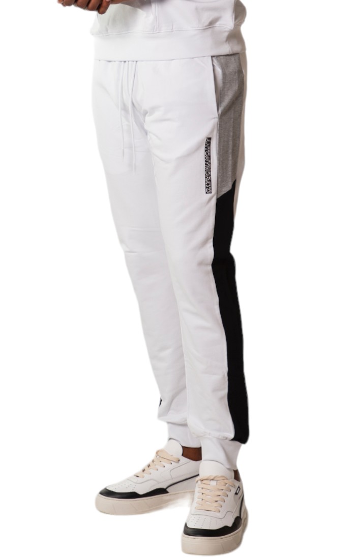 Pantalon Antony Morato Tricolor Logo Goma Blanc