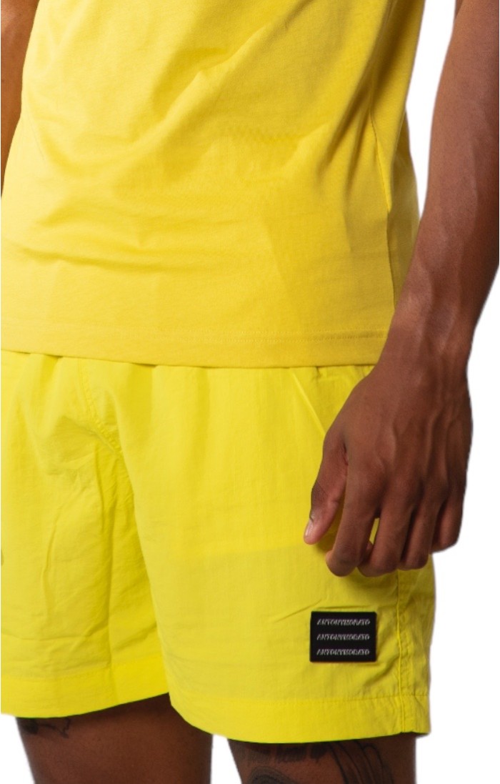 Kąpiel Antony Morato Techniczny Fit Parche Żółty Logo
