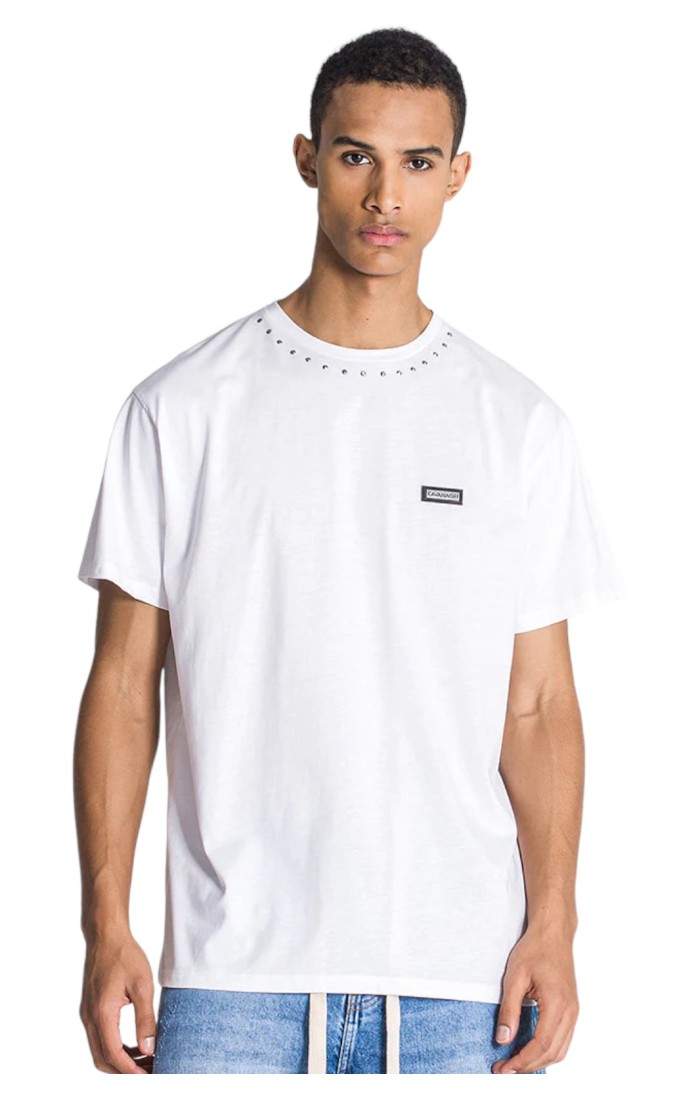 T-shirt Gianni Kavanagh Oversize Palms Blanc
