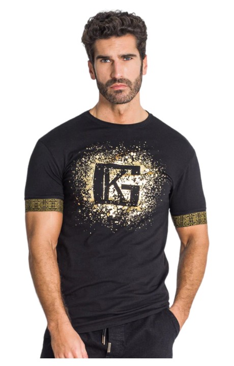 Camiseta Gianni Kavanagh con Elastico Explosion Dorada Negro