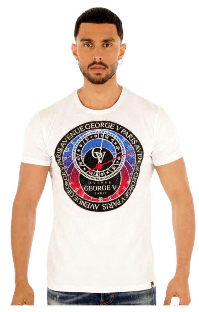 T-shirt George V Paris Il contatore bianco