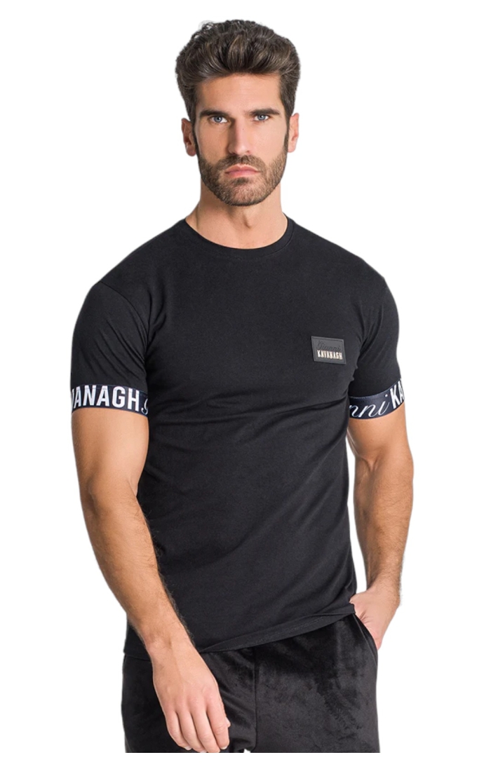T-Shirt Gianni Kavanagh mit Elastico Monte Carlo Schwarz