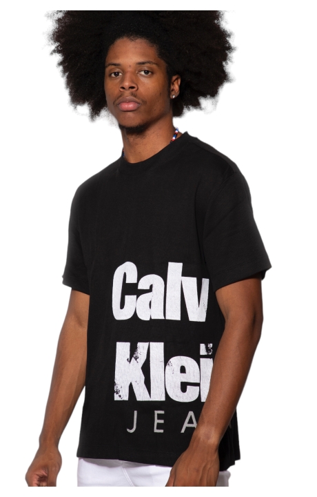 Camiseta Calvin Klein Jeans Bold Institutional Negro