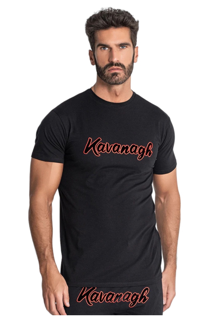 T-shirt Gianni Kavanagh Lavish Outline Noir