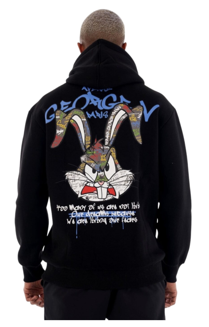 Sudadera George V Paris GV Paris Rabbit Negro
