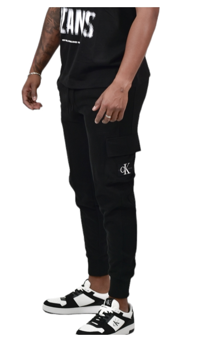 Spodnie Calvin Klein Jogger Cargo w kolorze czarnym