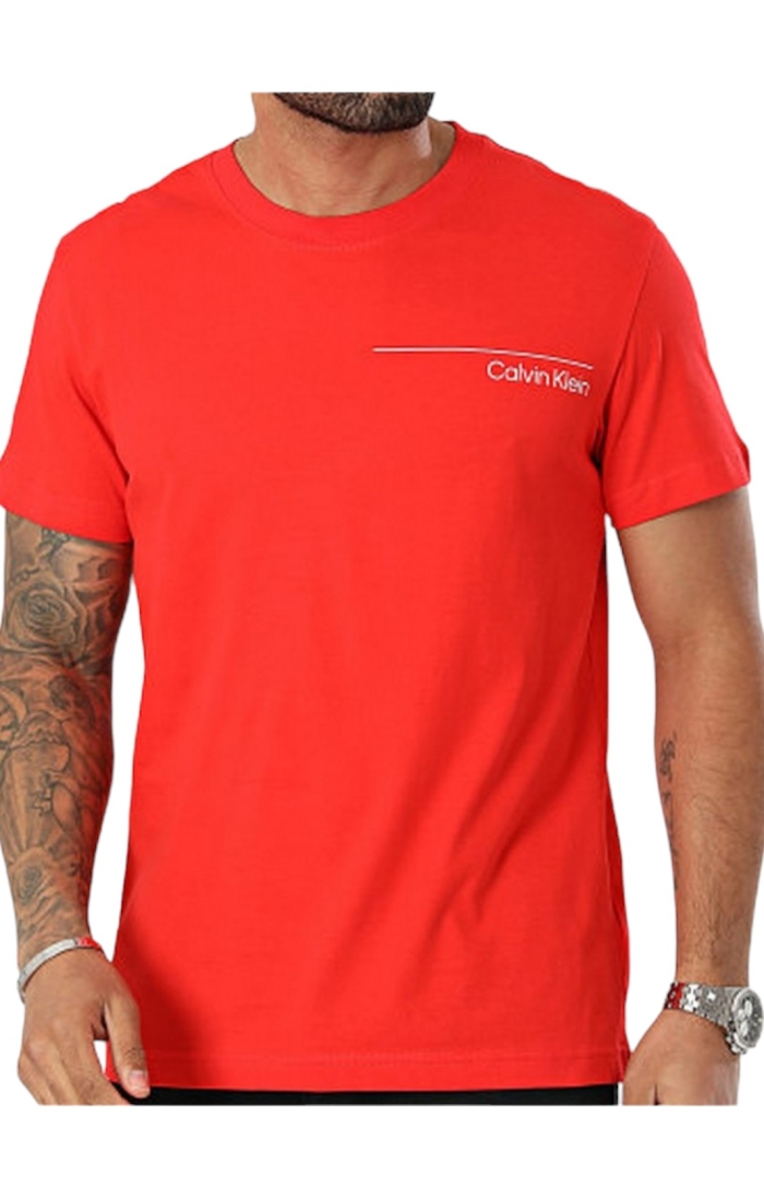 Camiseta Calvin Klein Linha Básica Vermelha