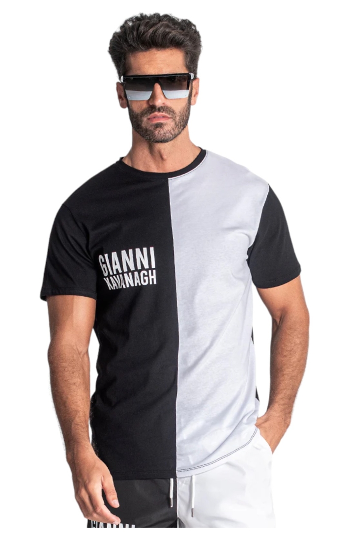 T-Shirt Gianni Kavanagh Schwarze Splitter