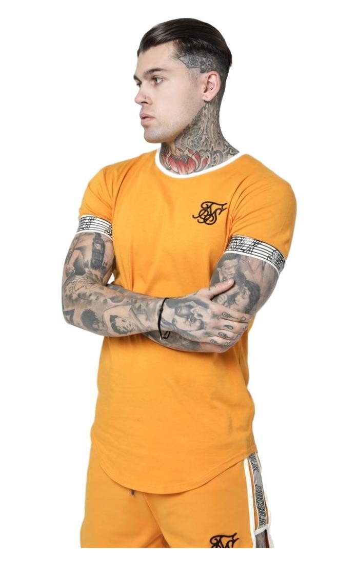 yellow sik silk tracksuit