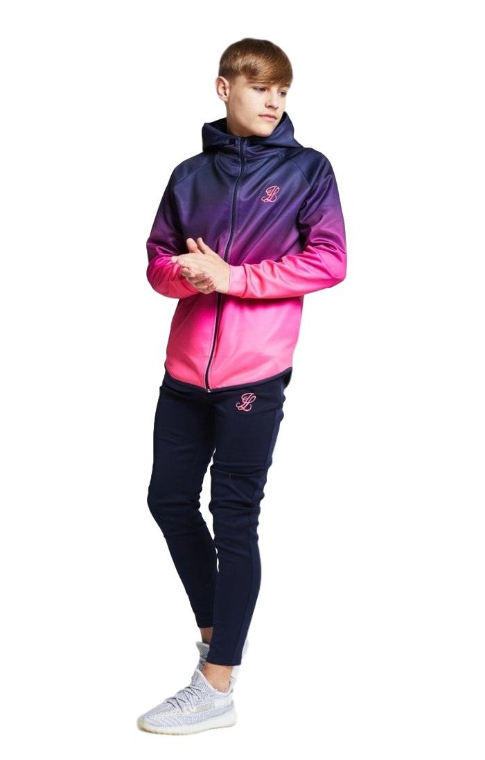 Boys Illusive Grey Marl Essentials Zip Thru Hoodie