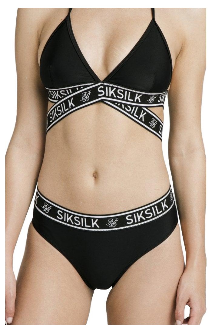 Braguita de Bikini SikSilk con Cinta Negro
